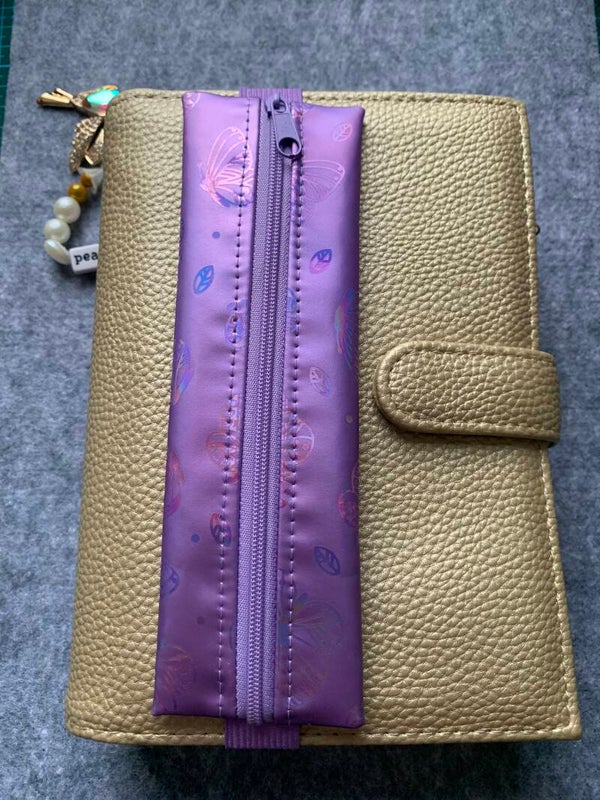 Binder A6  Stiftetasche Lila