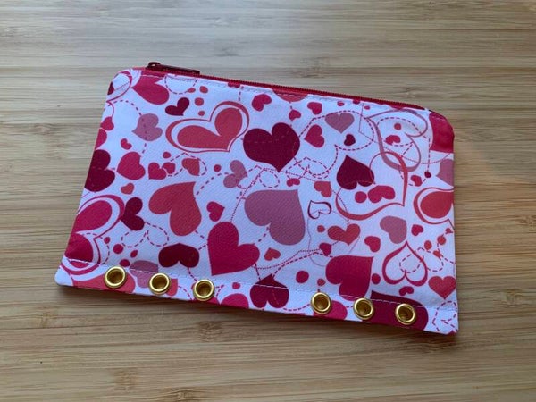 Bindertasche Herzen allover [A6]