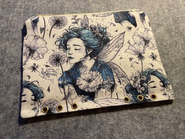 Bindertasche Elfe/Fee blau [A5]