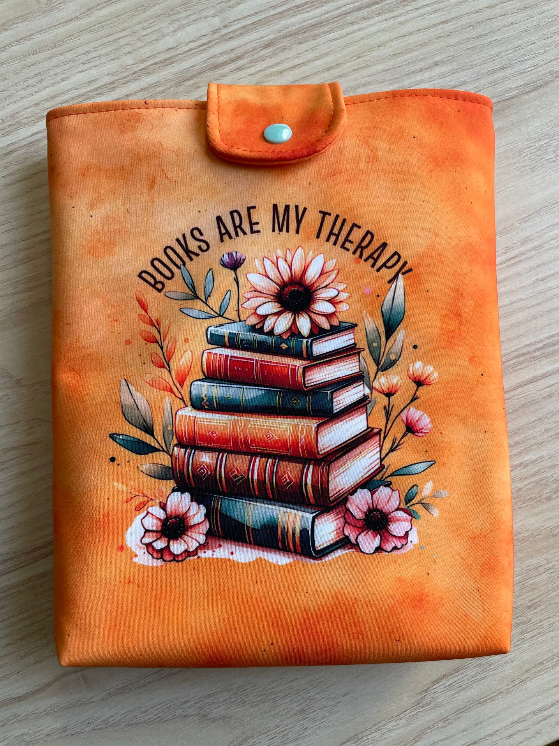 Buchtasche Books Therapy , mit Druckverschluß