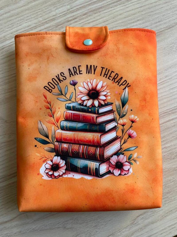 Buchtasche Books Therapy , mit Druckverschluß