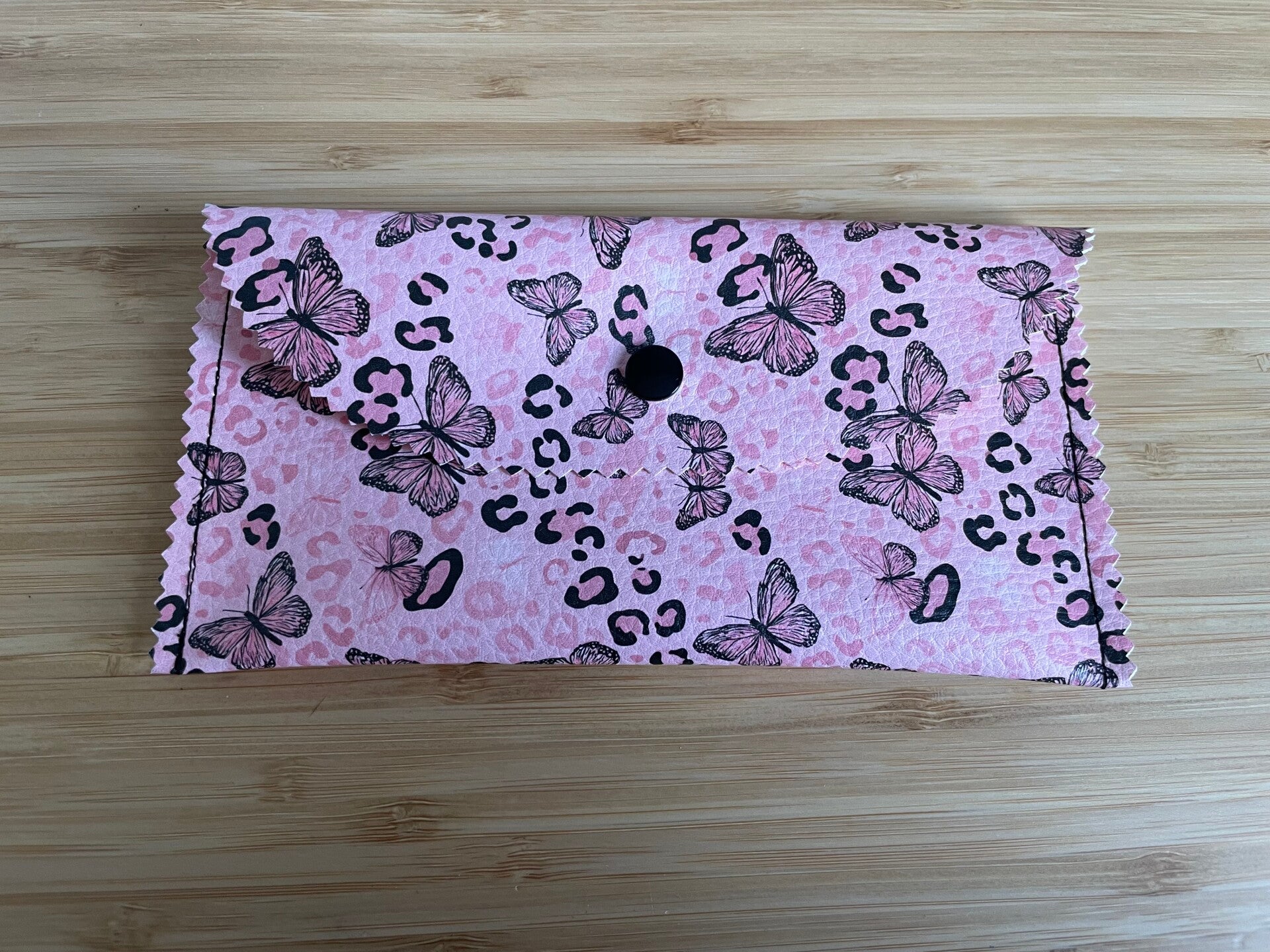 Aufbewahrungstasche, Geldtasche Schmetterlinge, mit Druckverschluß