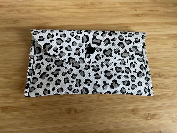 Aufbewahrungstasche, Geldtasche Leo grau, mit Druckverschluß