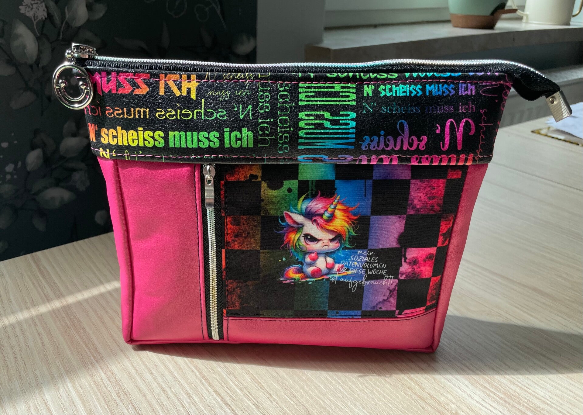 Kosmetiktasche „bockiges Einhorn “