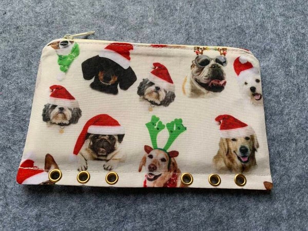 Bindertasche Weihnachtshunde [A6]