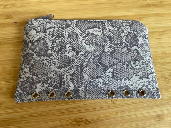 Bindertasche Snake grau[A6]