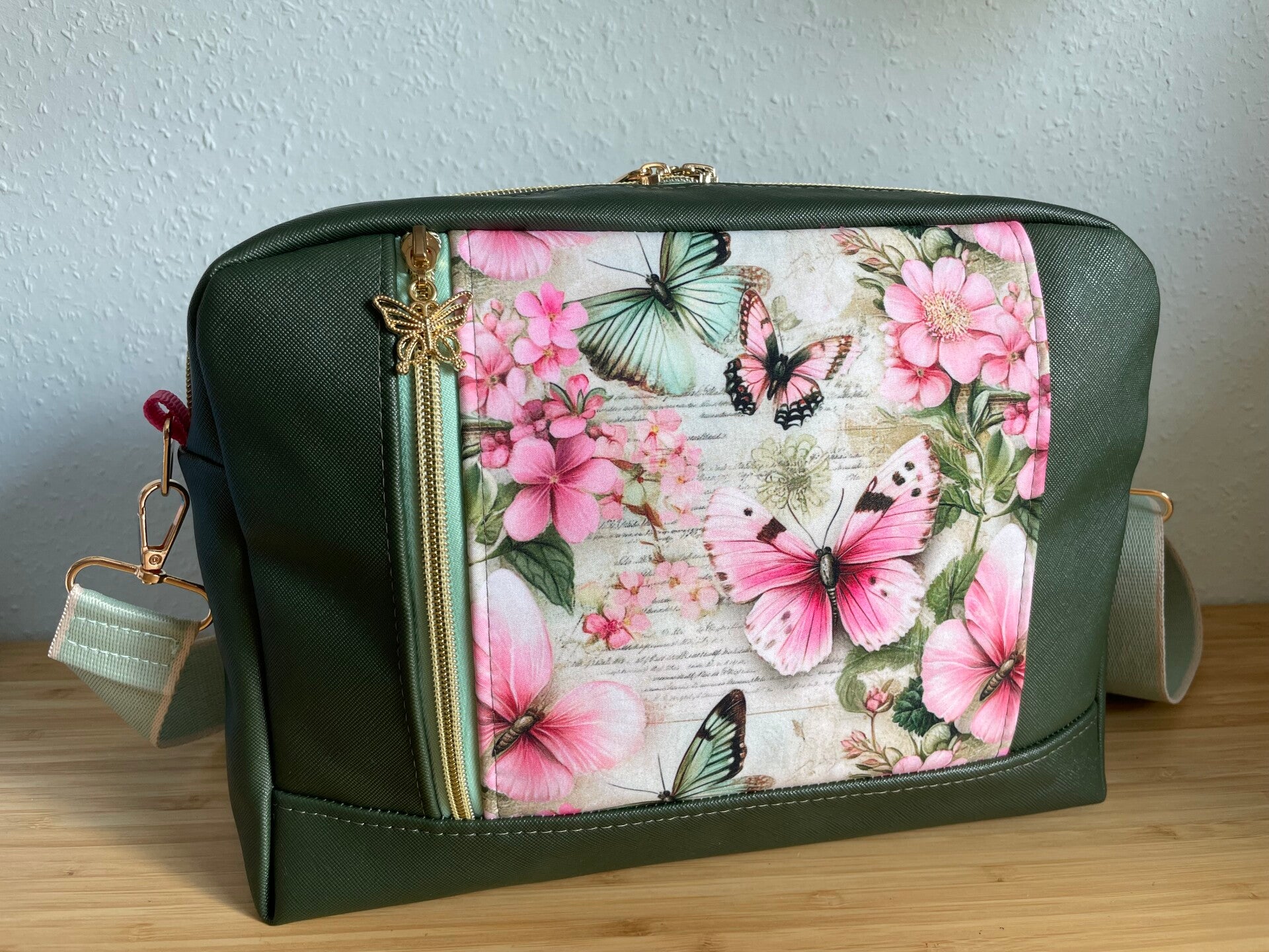 Cross Body Bag / Boxybag / Schmetterlinge