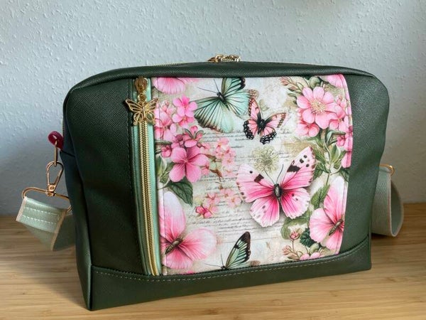Cross Body Bag / Boxybag / Schmetterlinge