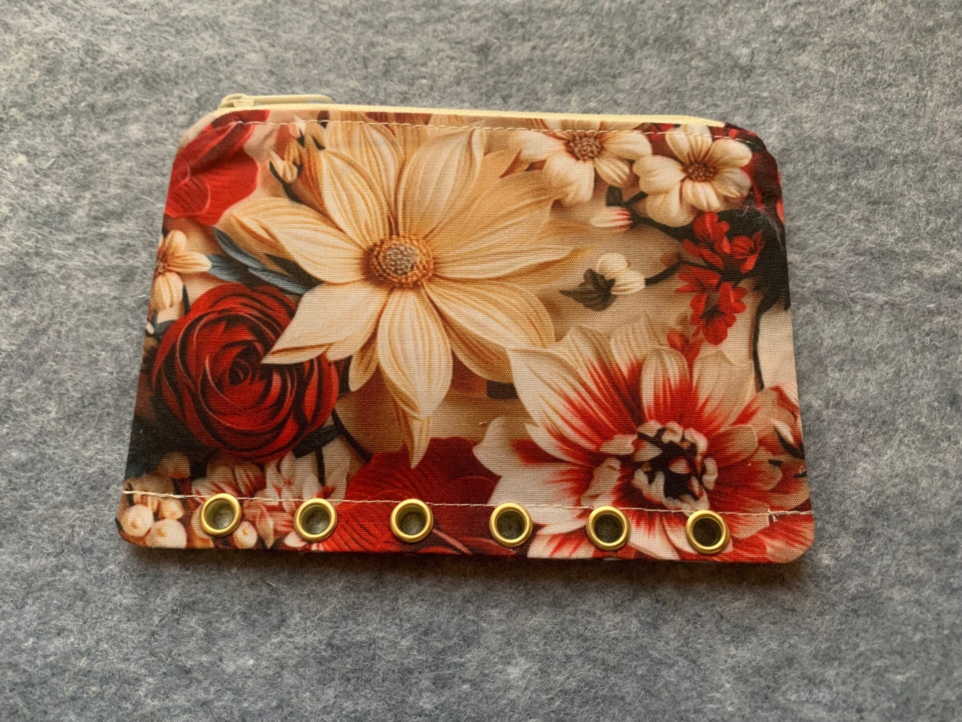 Bindertasche 3D Blumen [A7]