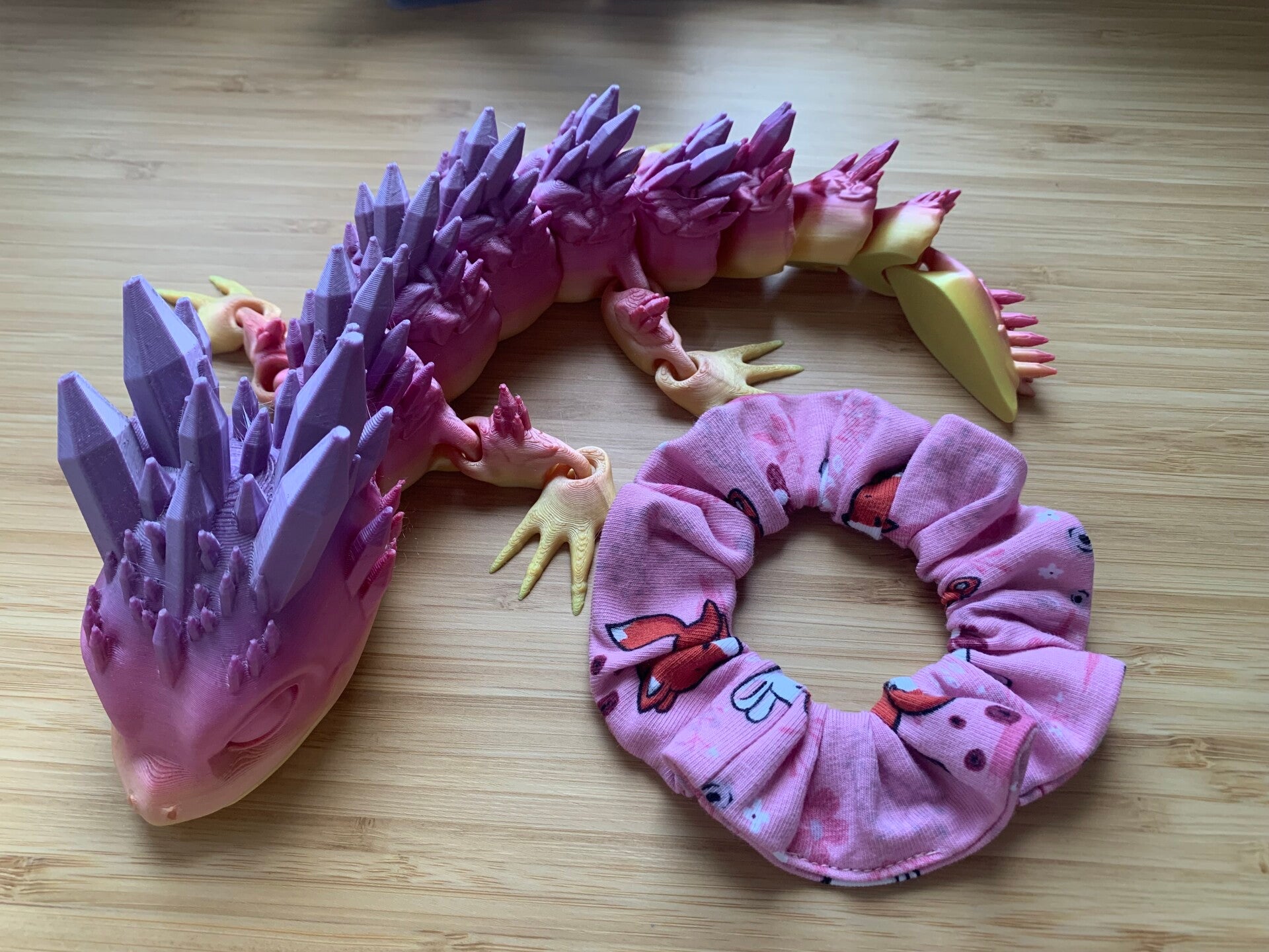 Scrunchie for Kids: rosa mit Fuchs