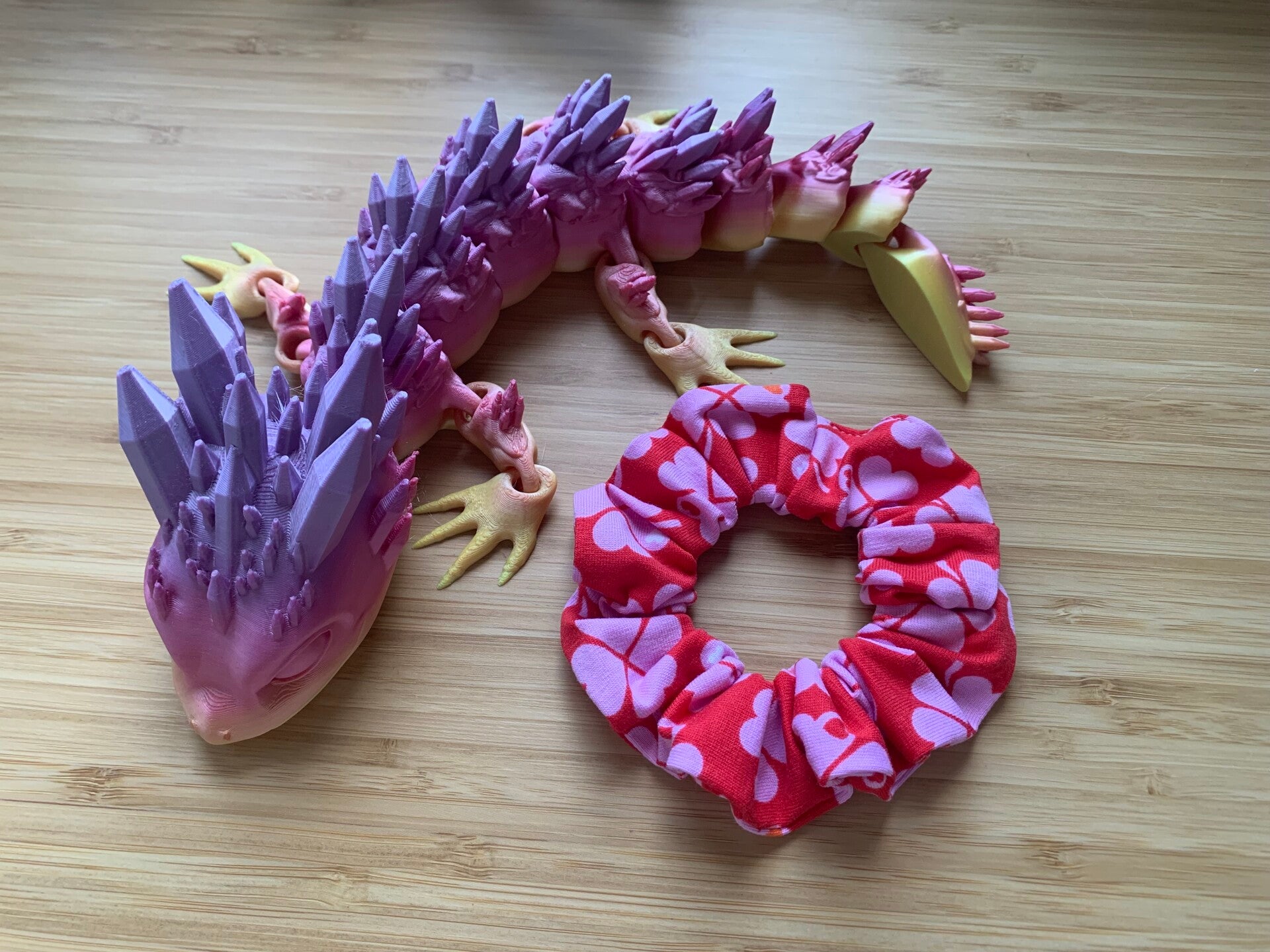 Scrunchie for Kids: rot mit Kleeblatt