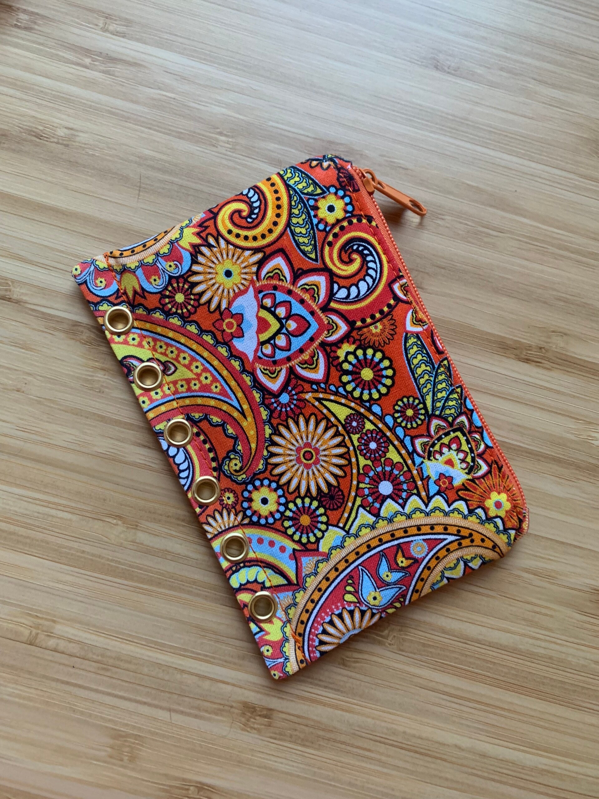 Bindertasche Mandala orange A7]
