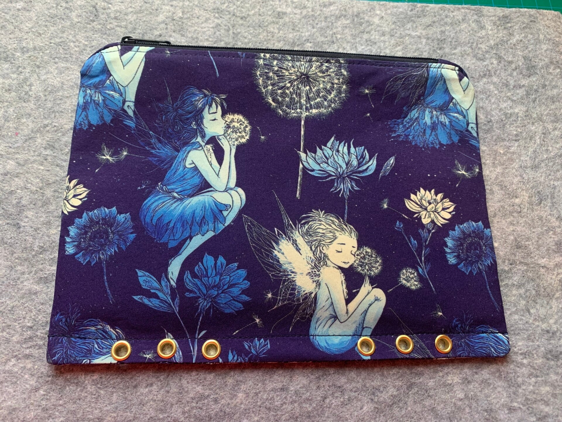 Bindertasche Elfe/Fee blau [A5]