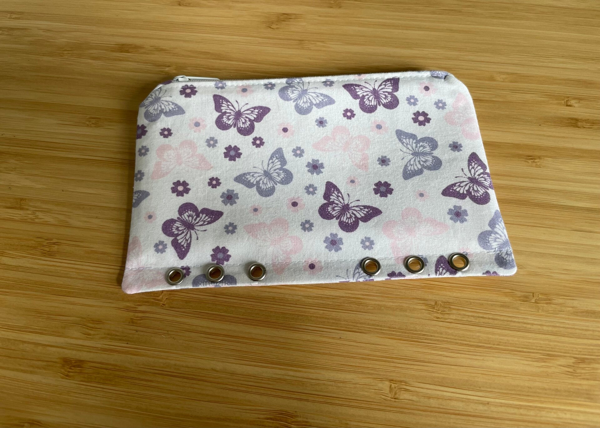 Bindertasche Schmetterlinge Pastell [A6]