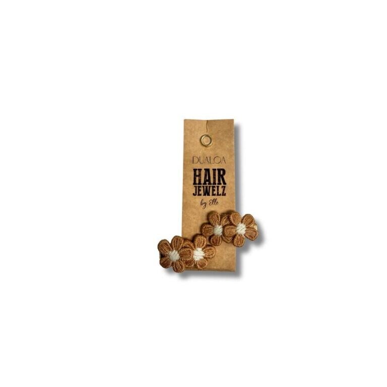 Hairjewelz x Dualoa | Mini alligator Duo sets Daisy Brown