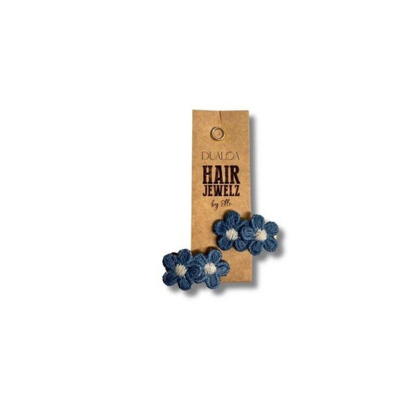 Hairjewelz x Dualoa | Mini alligator Duo sets Daisy Blue