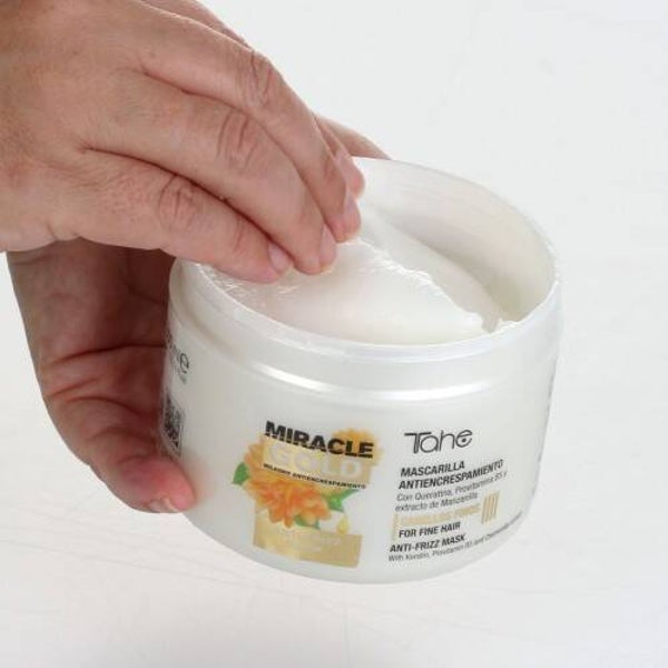 Miracle Gold Anti-Frizz Masker 300 ml (dik haar)