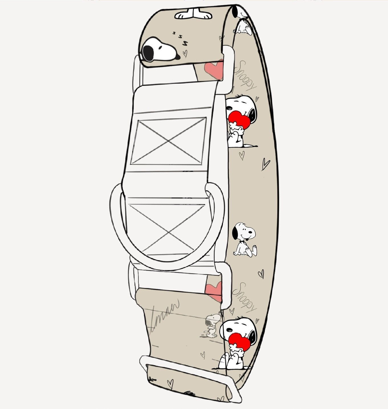 Martingale Halsband SNOOPY