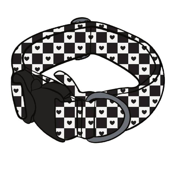 CLICK COLLAR FABRIC HEARTS