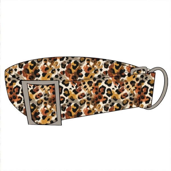 Zugstopp Halsband Stoff LEO