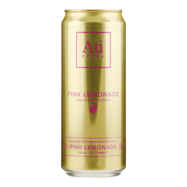 AU Vodka Pink Lemonade premix blik