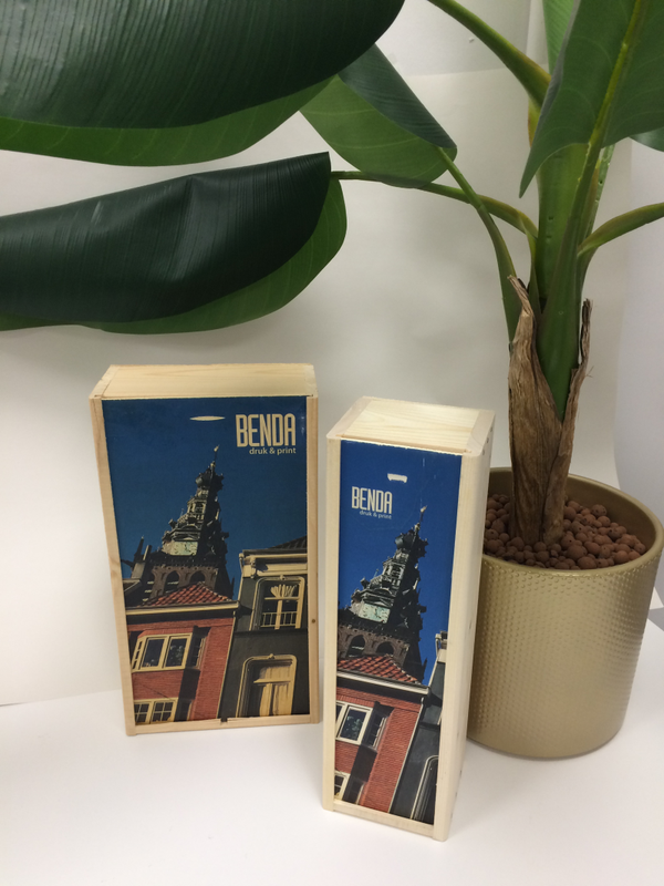 Bedrukte wijnkistjes