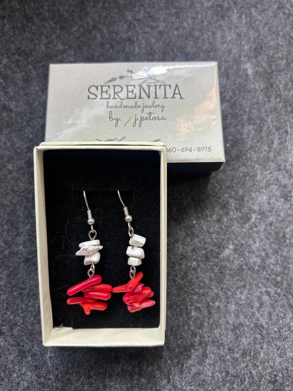 Stone earrings