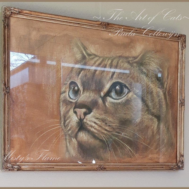 Misty's Flame - framed