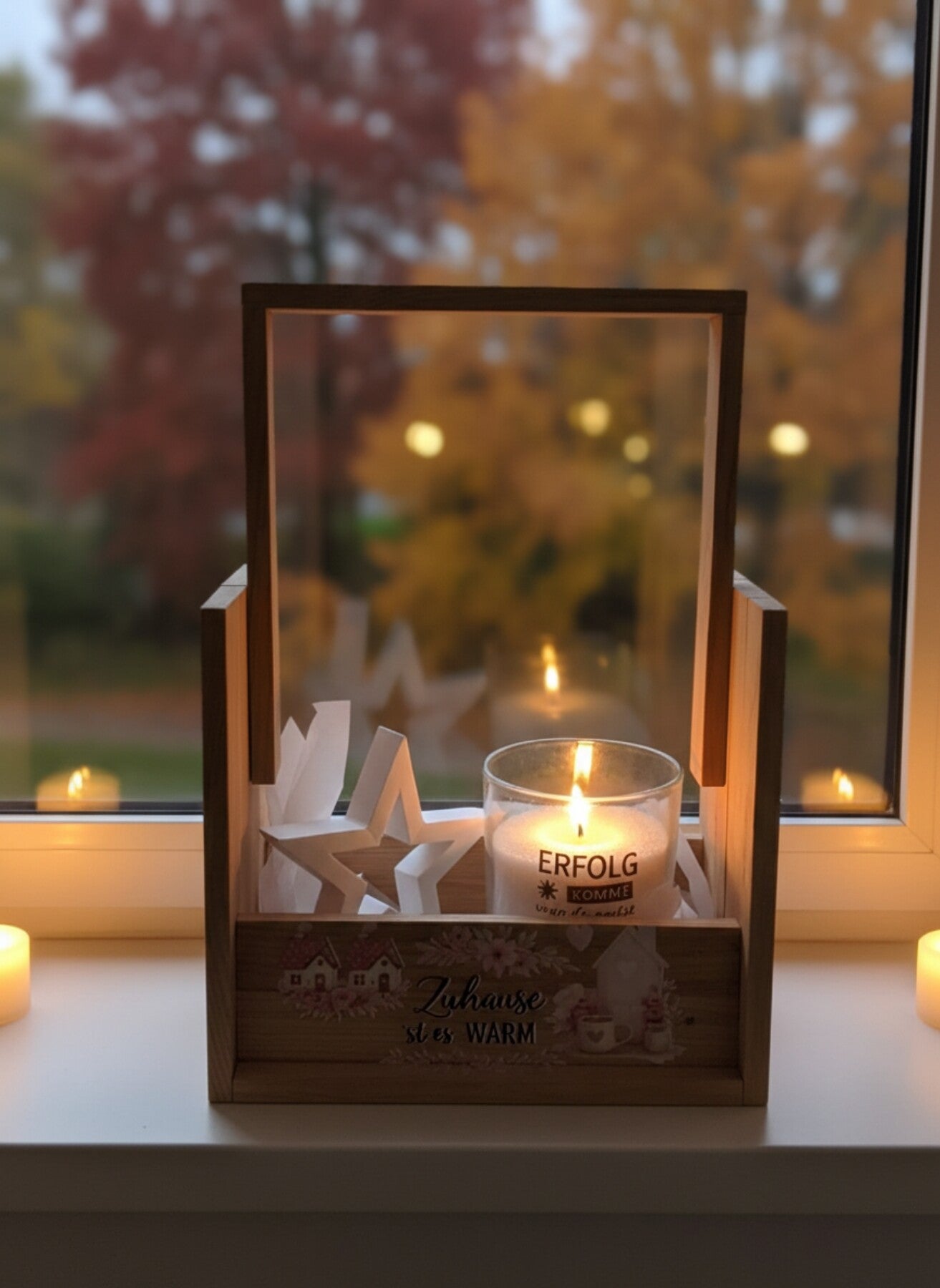 Deko-Holzfenster im Set ist  für jeden Anlass