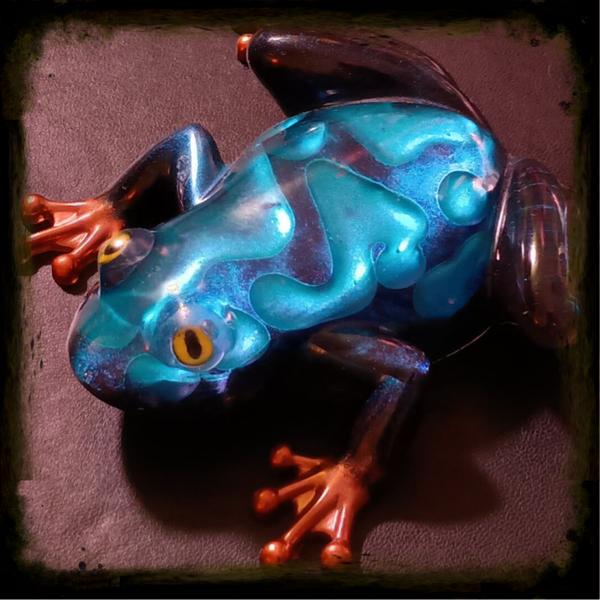 Frog - Blue Raindrop