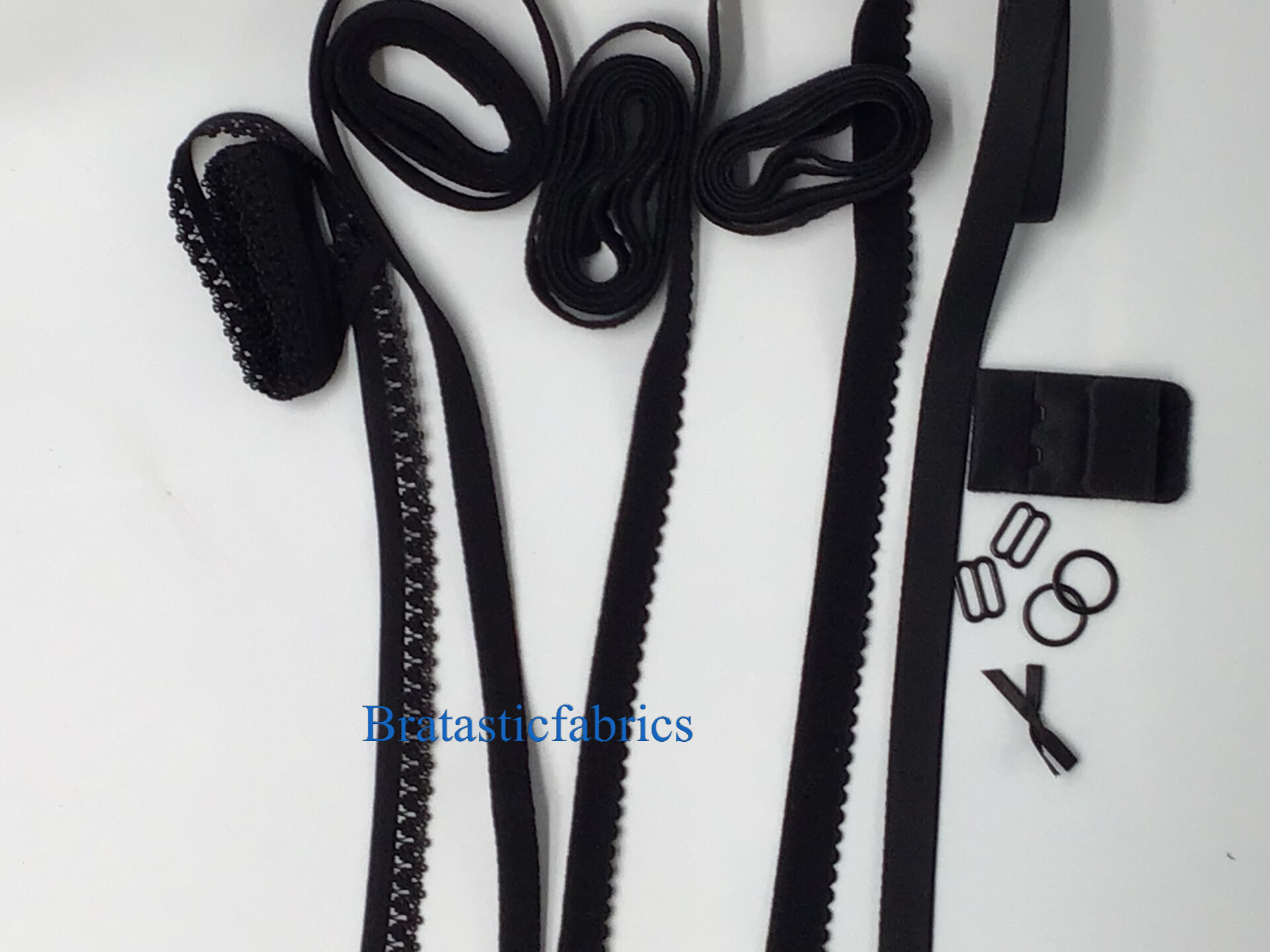 Black elastic component kit