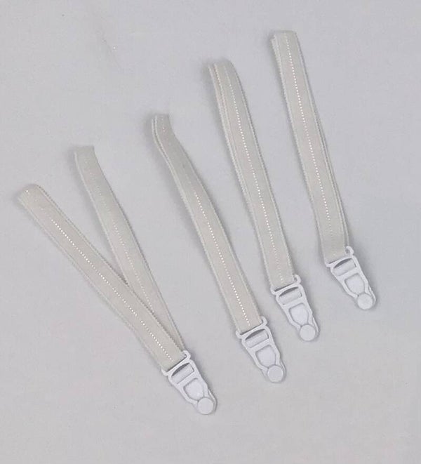 White 15mm ready made suspenders