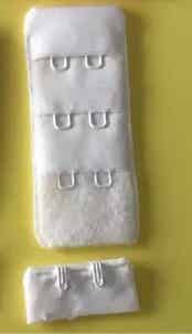 28mm white hook and eye