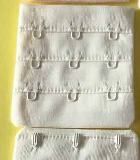 55mm ivory/ cream hook and eye