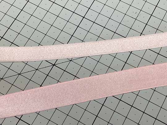 Shiny faced soft pink strap 12mm
