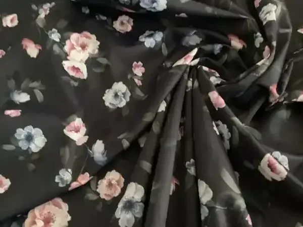 Midnight bloom lingerie satin