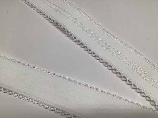 25mm white strap elastic
