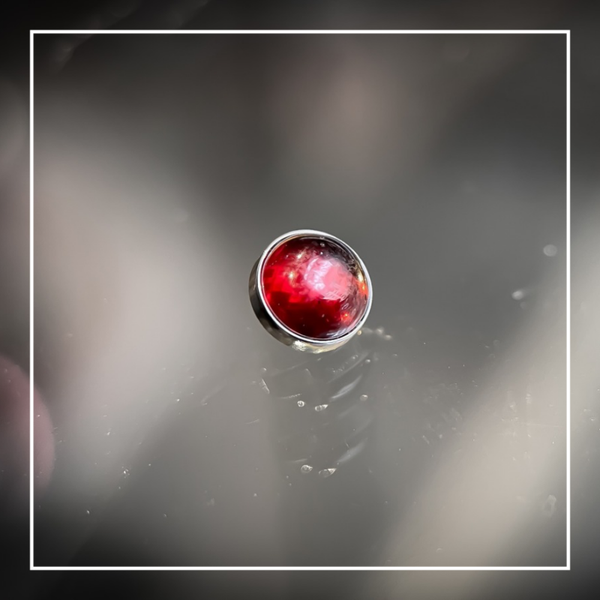 Cabochons - 5mm, 14g/12g - Geniune Stone - Grenat