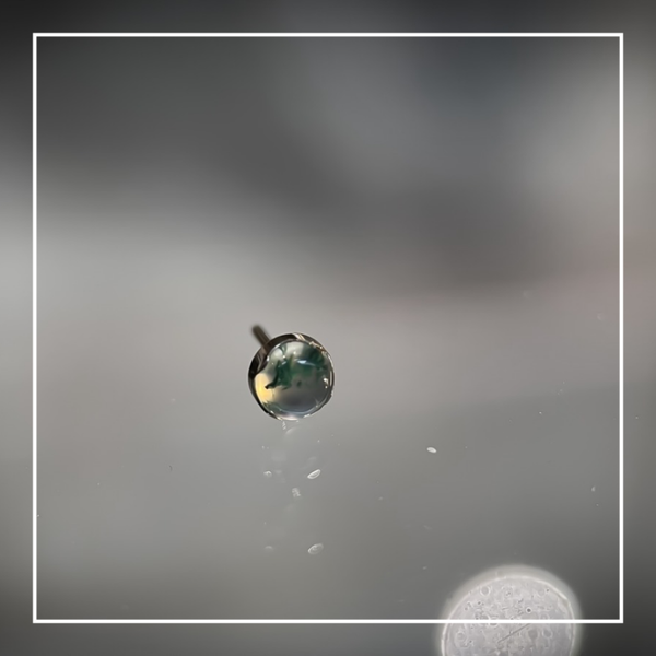 Cabochon - 3mm - Moss Quartz