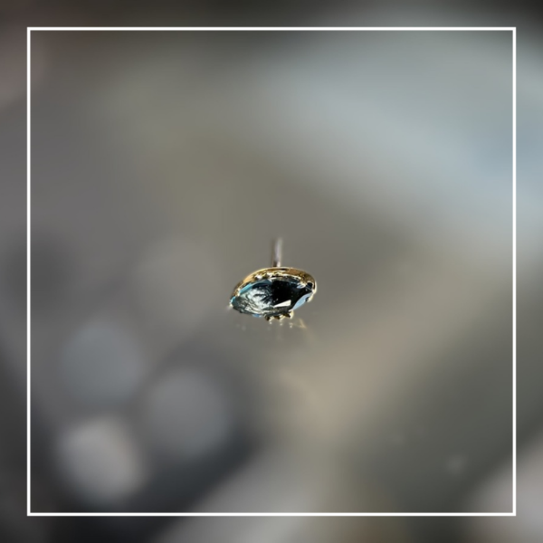 Lindsey Yellow Gold & Topaz London Blue