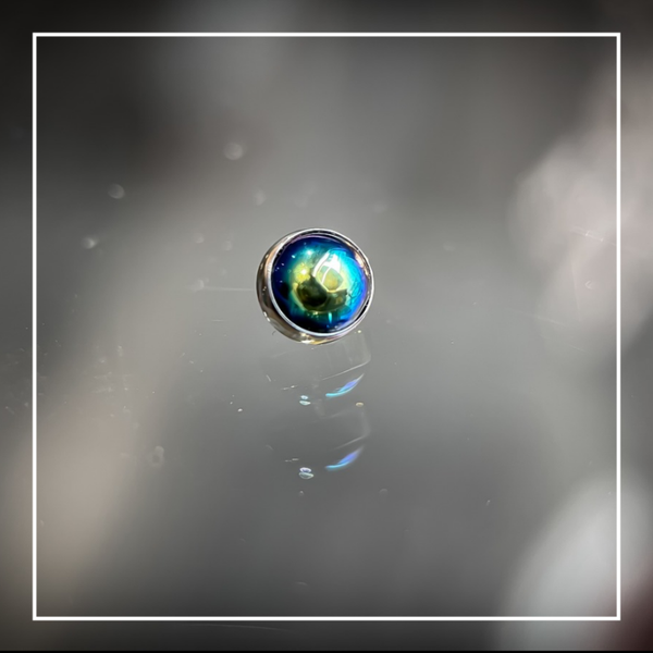 Northern Lights Collection - Cabochons - 4mm - Black, 14g/12g