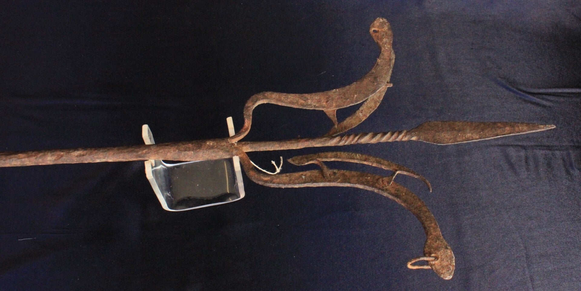 D12 Boute feux d' artillerie linkstok ou lintstoch La Salamandre emblème de Francois 1er 16ème siècle