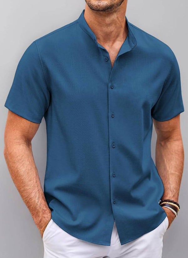 mens blue shirt