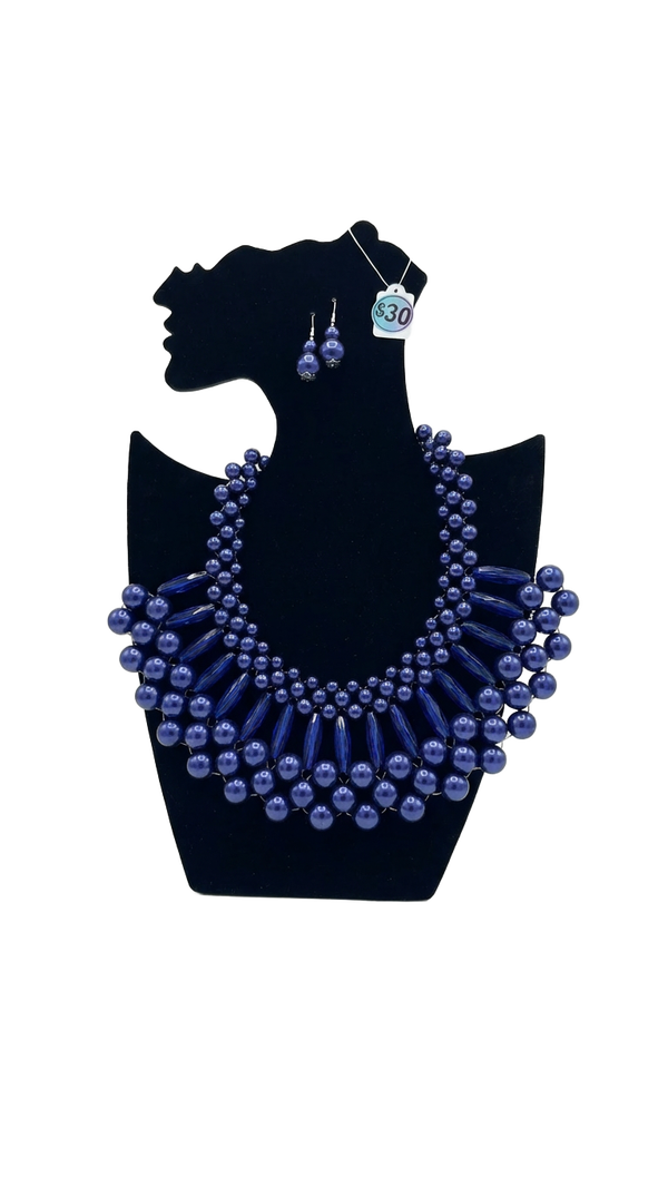 Purple Necklace Set