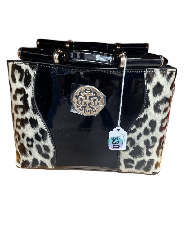 Patent Leather & Leopard Purse