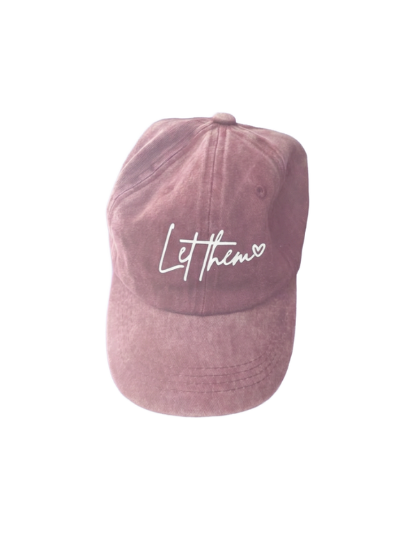Pink "Let Them" Ball Cap
