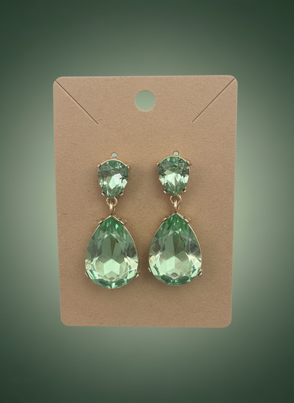 Emerald Grace Teardrop Earrings