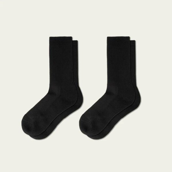STZY Blk Athletic Crew 2PR