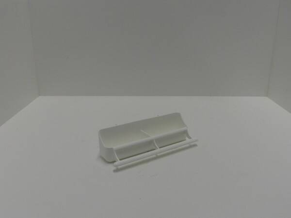 Hangbak wit 2-vaks 18cm