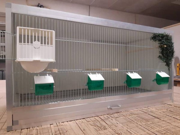 1 delige Broedkooi aluminium trespa